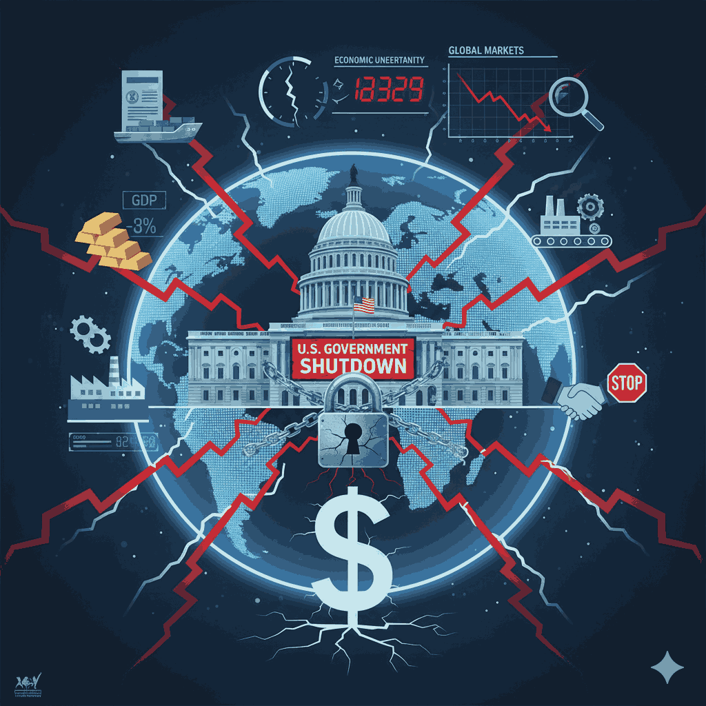 Chính phủ Mỹ đóng cửa, Tác động toàn cầu, Kinh tế thế giới, Rủi ro kinh tế, GDP giảm, Thị trường tài chính, Đình trệ kinh tế, Washington, Chính sách tiền tệ, Khủng hoảng kinh tế, Vấn đề toàn cầu