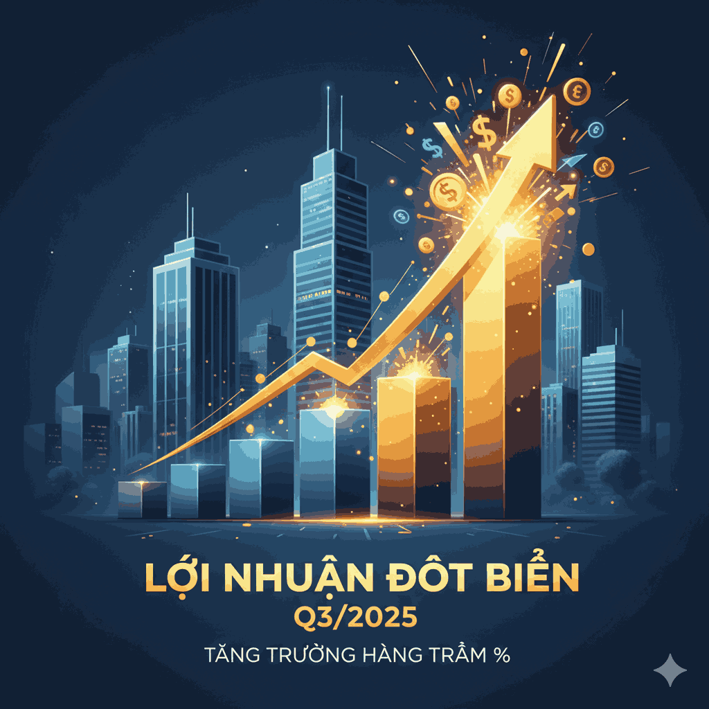 Bài viết cập nhật bức tranh kinh tế quý 3/2025 đầy ấn tượng, với nhiều doanh nghiệp công bố Báo cáo tài chính đạt lợi nhuận nghìn tỷ và tăng trưởng hàng trăm phần trăm. Các điểm sáng nổi bật đến từ nhóm ngành chứng khoán như VIX, VPBankS với lợi nhuận kỷ lục, cùng sự hồi phục mạnh mẽ của bất động sản (HDC, DIG) và các ngành sản xuất (GEE, DCM). Đây là tín hiệu tích cực cho thấy sự phục hồi và phát triển mạnh mẽ của thị trường, mang lại cái nhìn tổng quan về hiệu quả hoạt động của các doanh nghiệp hàng đầu trong giai đoạn này.
